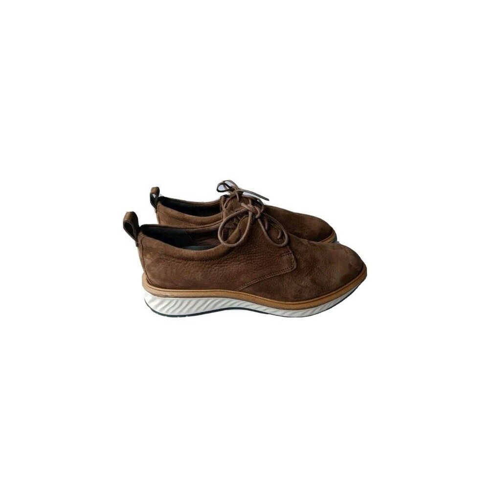 ECCO ST. 1 Hybrid Plain Toe Oxford Nubuck Men's Shoes EU 39 US 5